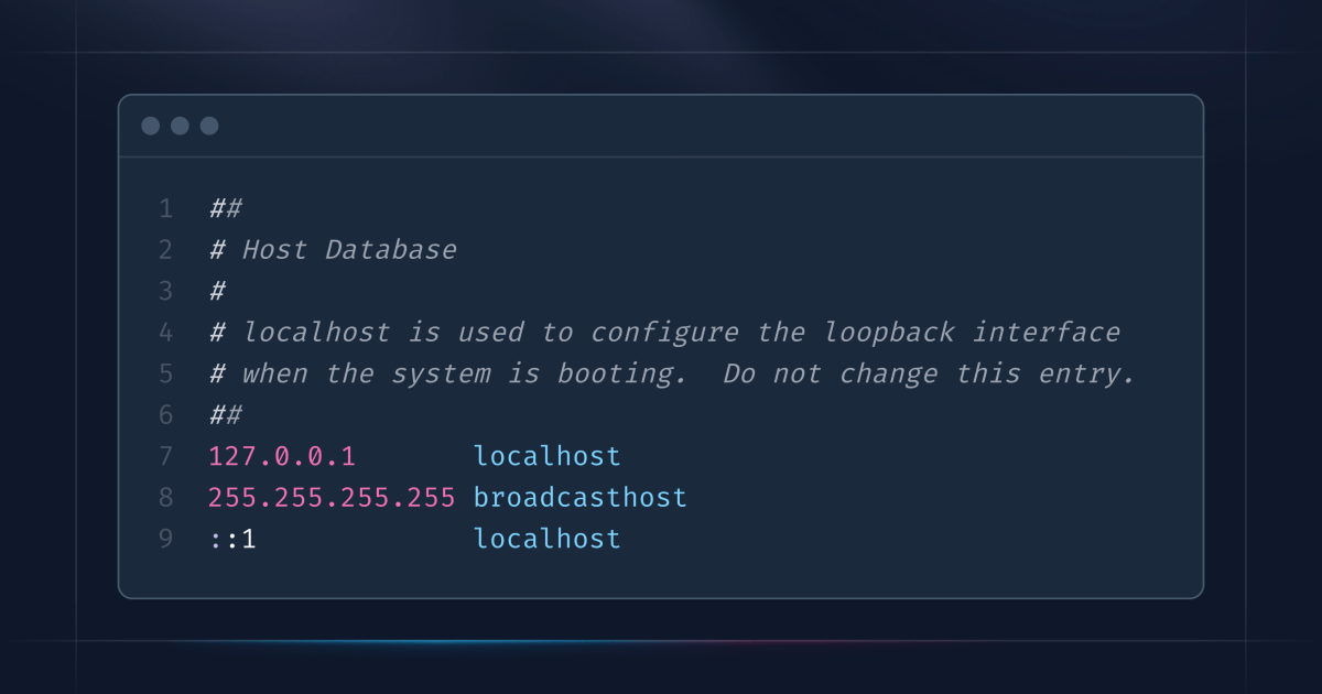 Terminal on macOS